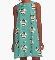 Pirate Frog A-Line Dress