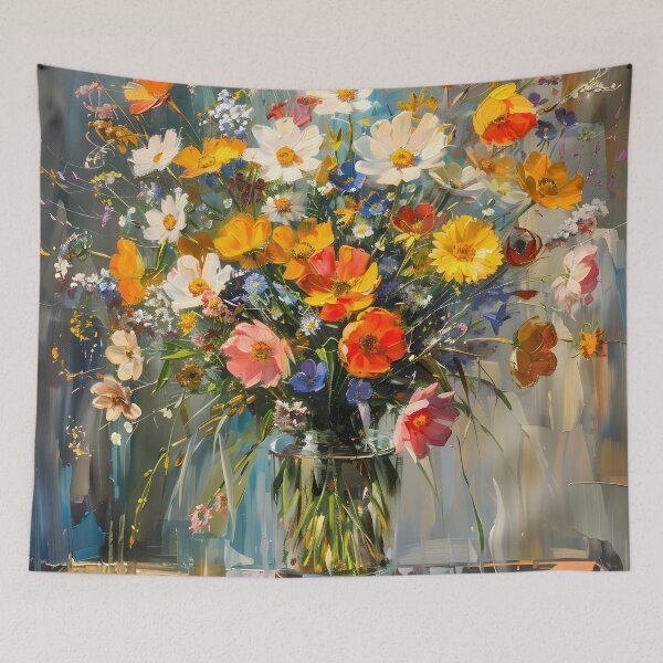Item preview, Wildflower Symphony: A Brushwork Ballet designed and sold by AI-Only Creations.