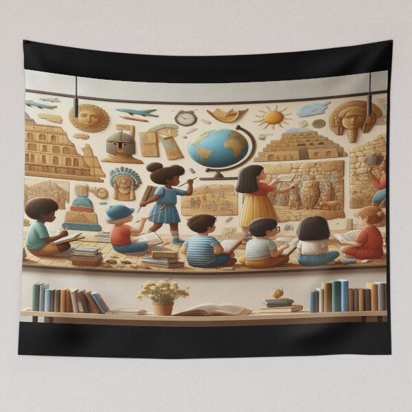Item preview, Children  Inspired History Learning Wall Art and Puzzle_1 designed and sold by Cupideros.