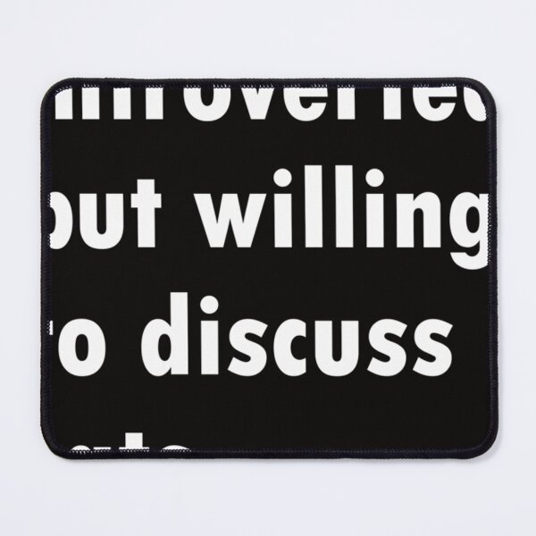 Item preview, Introverted But Willing To Discuss Cats designed and sold by Jamesziachorows.