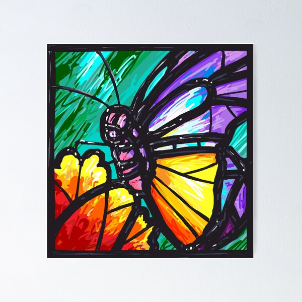 Item preview, Stained Glass Butterfly designed and sold by ElephantShoe.