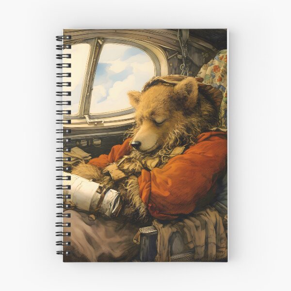 Item preview, Bear Sleeping In The Airplane designed and sold by QuietKingdom.