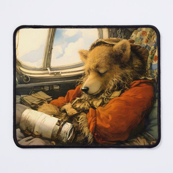 Item preview, Bear Sleeping In The Airplane designed and sold by QuietKingdom.
