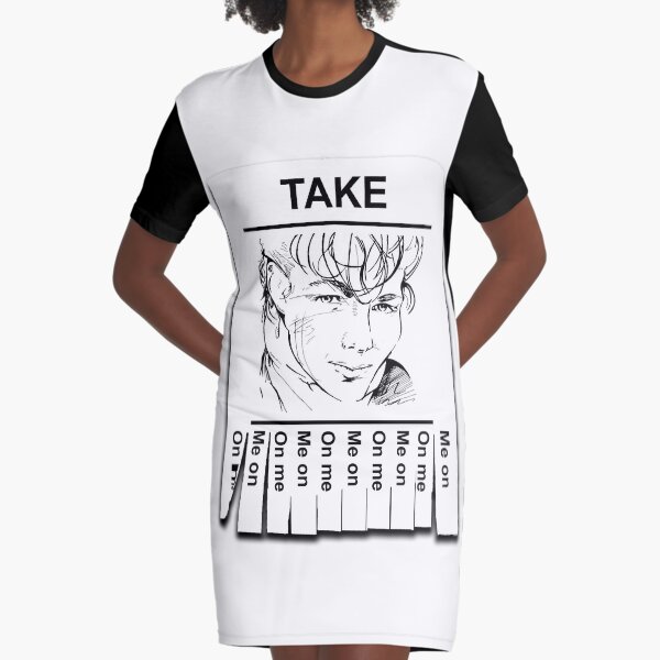 Take On Meme Graphic T-Shirt Dress