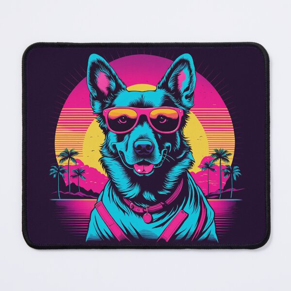 Item preview, Dog with glasses the stylish companion who turns even a simple trip to the market into an opportunity to strut through the streets with elegance, leaving everyone in awe designed and sold by Pulsant Paintings.
