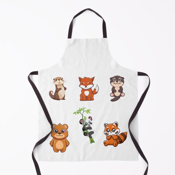 Item preview, cute happy wild animals designed and sold by huape.