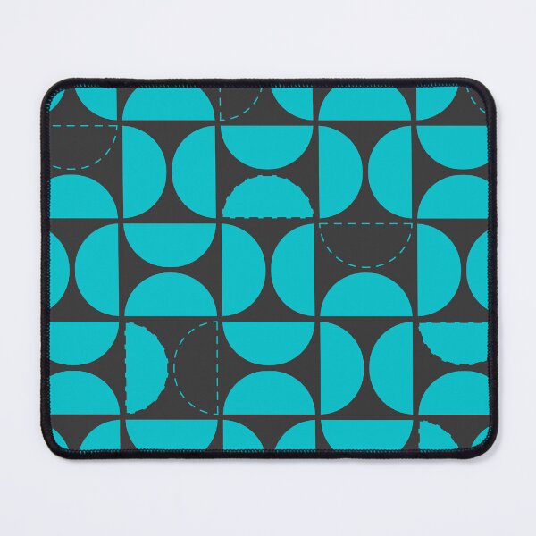 Item preview, abstract semi-circle pattern blue designed and sold by tristanmillward.