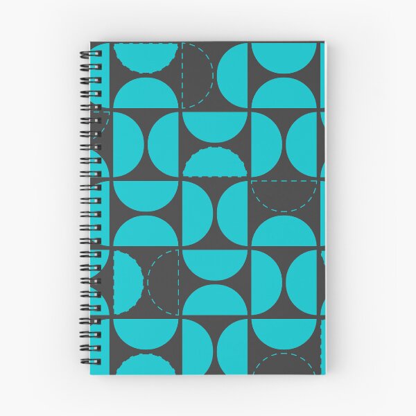 Item preview, abstract semi-circle pattern blue designed and sold by tristanmillward.