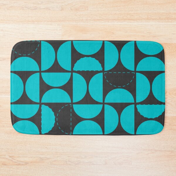 Item preview, abstract semi-circle pattern blue designed and sold by tristanmillward.