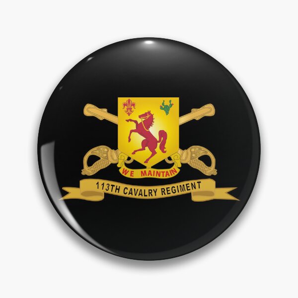 Item preview, Army  - 113th Cavalry Regiment - DUI w Br - Ribbon X 300 designed and sold by Military Insignia Products.
