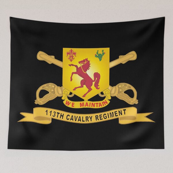 Item preview, Army  - 113th Cavalry Regiment - DUI w Br - Ribbon X 300 designed and sold by Military Insignia Products.