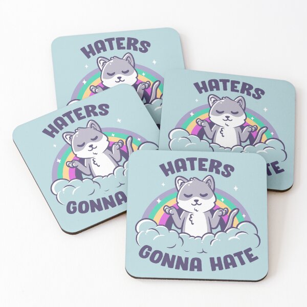 Item preview, Haters Gonna Hate Cute Funny Ironic Cat Gift designed and sold by koalateess.