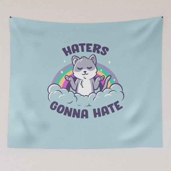 Item preview, Haters Gonna Hate Cute Funny Ironic Cat Gift designed and sold by koalateess.