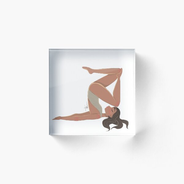 Sarvangasana Girl Bloque acrílico