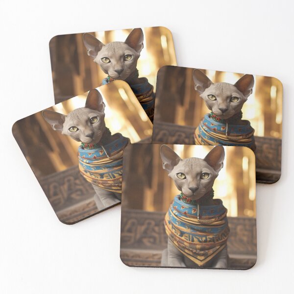 Item preview, Sphynx Cat in an Ancient Egyptian Temple designed and sold by ThisWayUpAr.