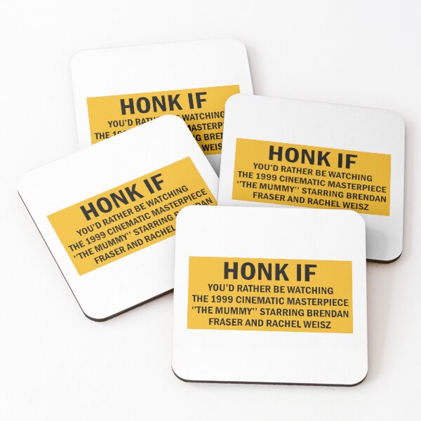 Item preview, Honk if you love The Mummy bumper designed and sold by BUMPER-STICKERS.