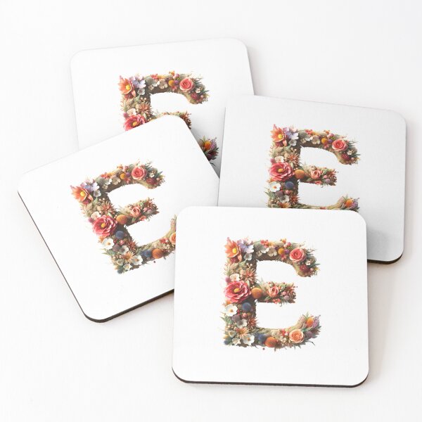 Item preview, Letter “E” containing flowers designed and sold by yeekazar.