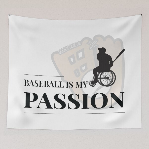 Item preview, Baseball is My Passion, Wheelchair Sport designed and sold by Shiraufa.