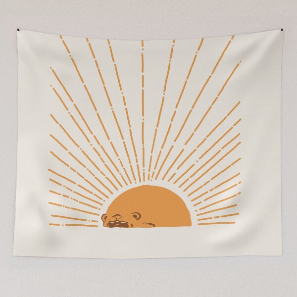 Item preview, Abstract Sunrise English Bulldog designed and sold by Huebucket.