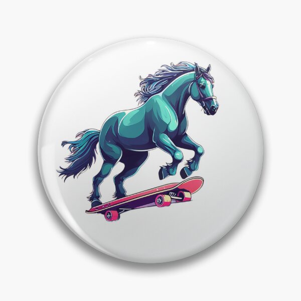 Item preview, HORSE & SKATEBOARD designed and sold by AmazingBackDrop.