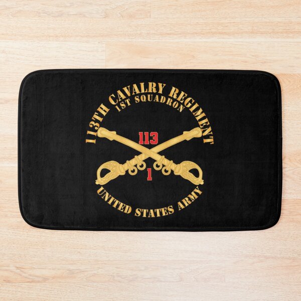 Item preview, 113th Cavalry Regiment - Cav Br - 1st Squadron w Red Regt Txt X 300 designed and sold by Military Insignia Products.