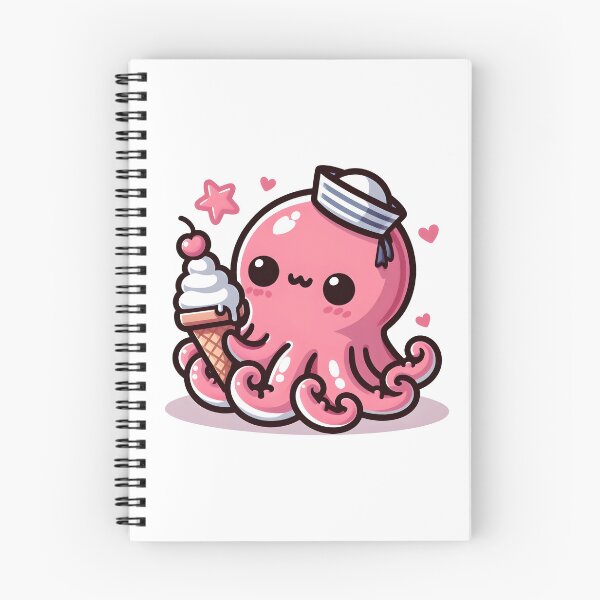 Item preview, Kawaii Blushing Kraken With A Cute Sailor Hat designed and sold by CanvasCutie.