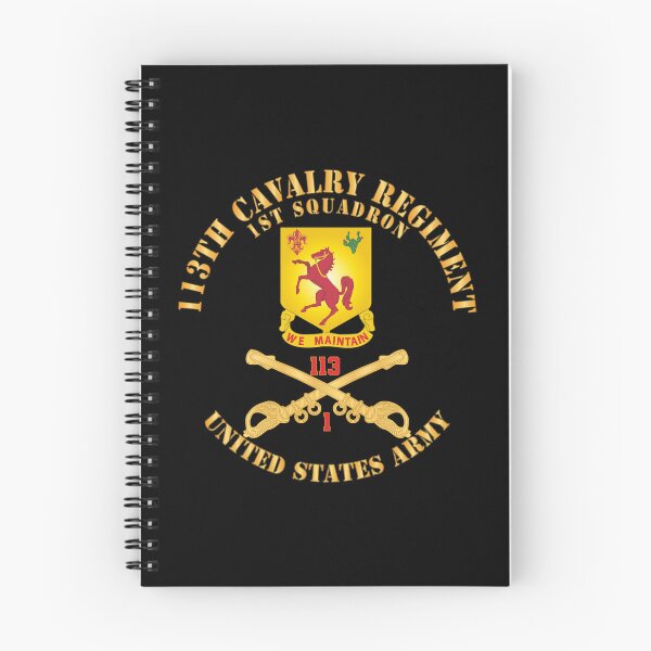 Item preview, 113th Cavalry Regiment - Cav Br - DUI - 1st Squadron w Red Regt Txt X 300 designed and sold by Military Insignia Products.