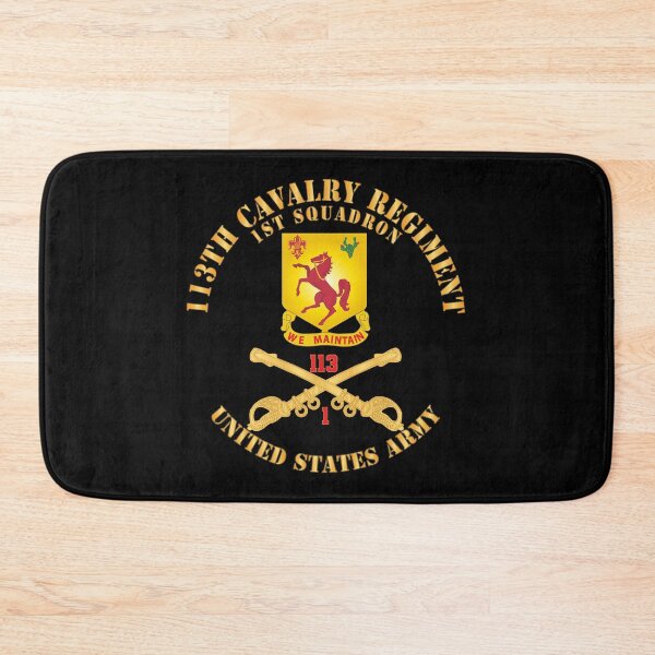 Item preview, 113th Cavalry Regiment - Cav Br - DUI - 1st Squadron w Red Regt Txt X 300 designed and sold by Military Insignia Products.