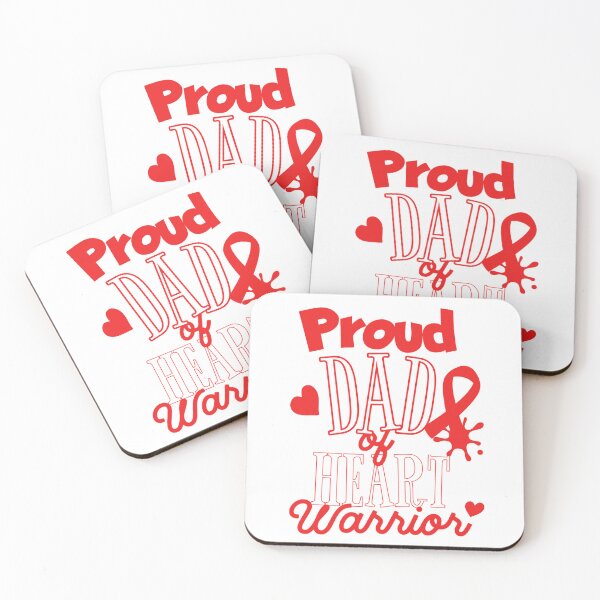 Item preview, CDH Awareness Go Red In February Proud Dad Of Heart Warrior designed and sold by Nicole Creates.