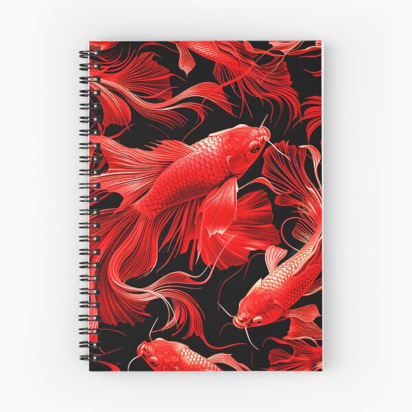 Item preview, Dynamic Red Fish Design, Illustration Design, Beautiful Deep Red designed and sold by CanvasCult.