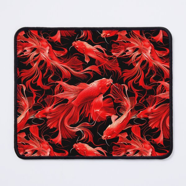 Item preview, Dynamic Red Fish Design, Illustration Design, Beautiful Deep Red designed and sold by CanvasCult.