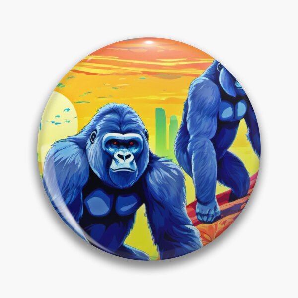 Item preview, Colorful Gorillas Art designed and sold by Health And Fitness Posts e-Store.