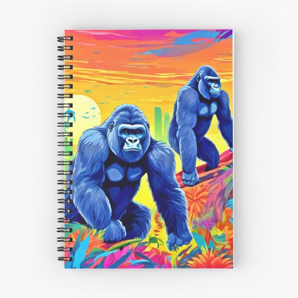 Item preview, Colorful Gorillas Art designed and sold by Health And Fitness Posts e-Store.