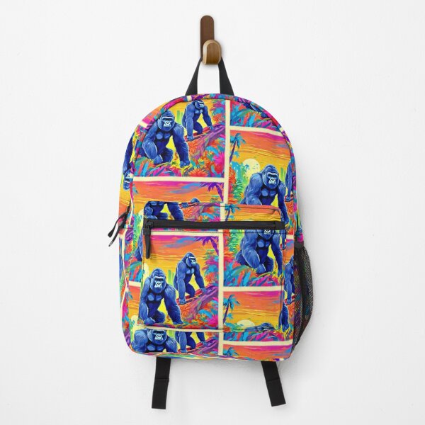 Item preview, Colorful Gorillas Art designed and sold by Health And Fitness Posts e-Store.