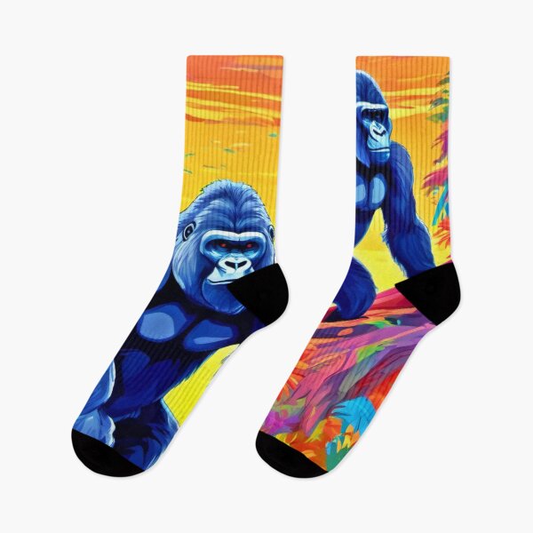 Item preview, Colorful Gorillas Art designed and sold by Health And Fitness Posts e-Store.
