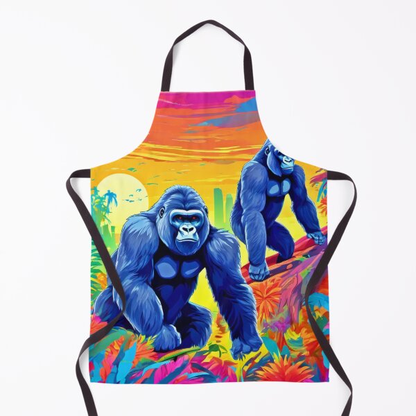 Item preview, Colorful Gorillas Art designed and sold by Health And Fitness Posts e-Store.
