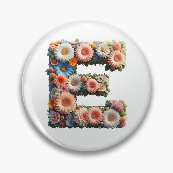 Item preview, Letter “E” containing flowers designed and sold by yeekazar.