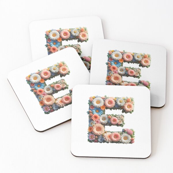 Item preview, Letter “E” containing flowers designed and sold by yeekazar.
