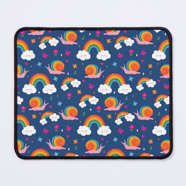 Item preview, pattern with snails and rainbows designed and sold by burbura.