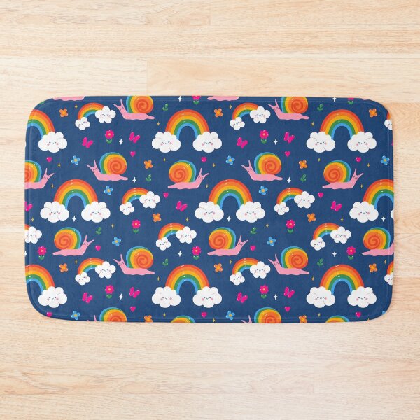 Item preview, pattern with snails and rainbows designed and sold by burbura.