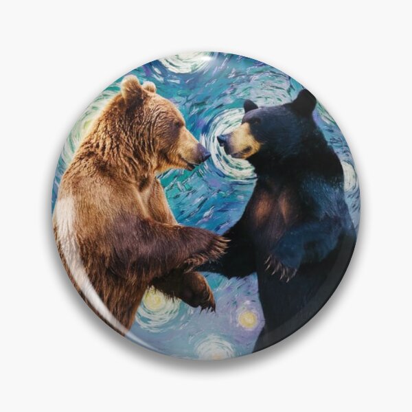 Item preview, Cute Grizzly Bear and Black Bear Dancing Zoo Pals designed and sold by sportsimpact.
