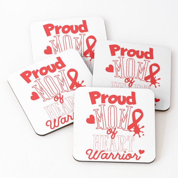Item preview, CDH Awareness Go Red In February Proud Mom Of Heart Warrior designed and sold by Nicole Creates.