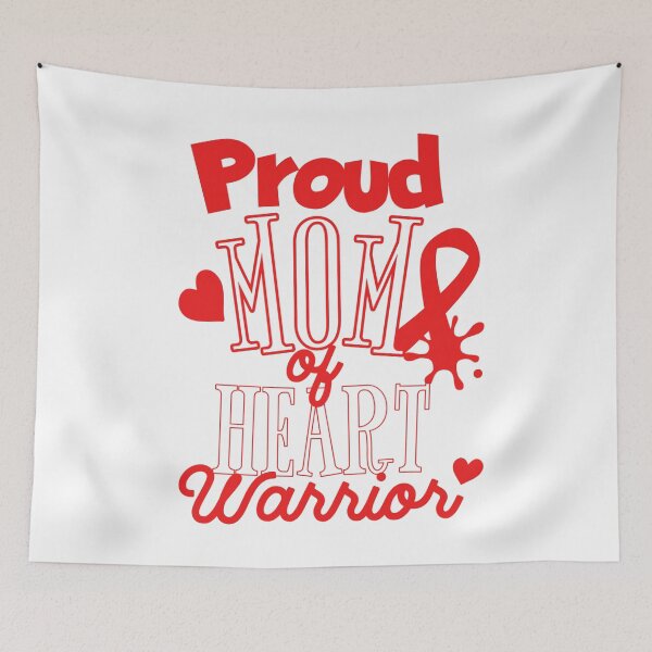 Item preview, CDH Awareness Go Red In February Proud Mom Of Heart Warrior designed and sold by Nicole Creates.