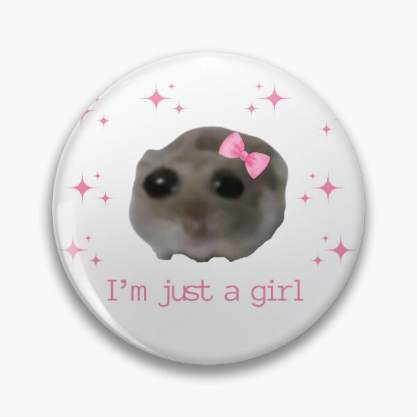 Item preview, Sad Hamster I'm just a girl designed and sold by waveAFY.