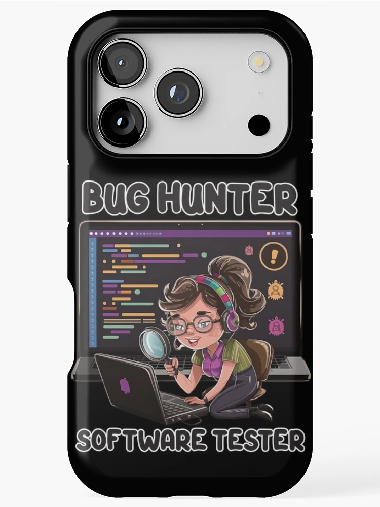 Thumbnail 1 of 4, iPhone Case, Bug Hunter Software Tester designed and sold by softwaretesting.