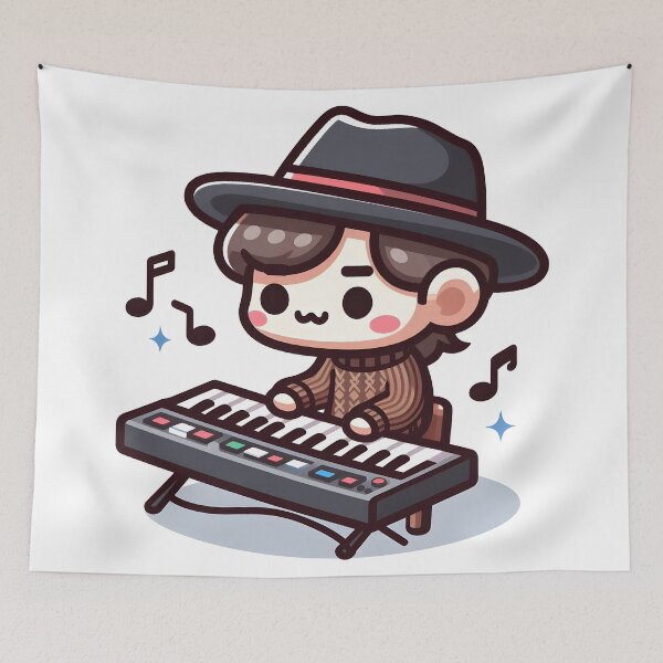 Item preview, Kawaii Musician With Sweater designed and sold by CanvasCutie.