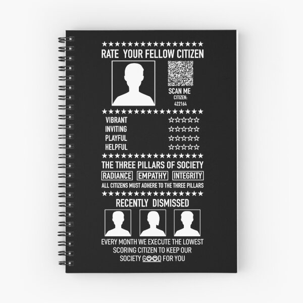 Item preview, Dystopian Future Totalitarian Citizen Rating Rate Me Joke Meme designed and sold by MerchStudy.