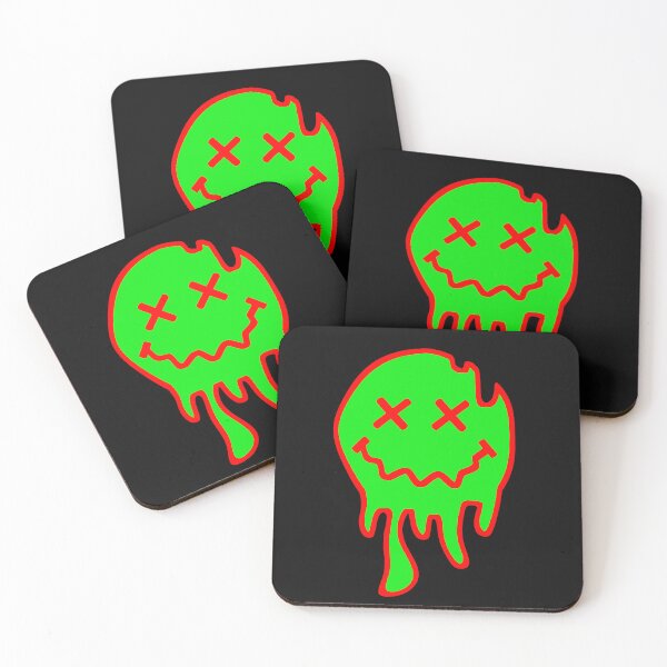 Item preview, ACID SMILEY (MELTING) #7 (RED/GREEN) designed and sold by RICK-TURNER.