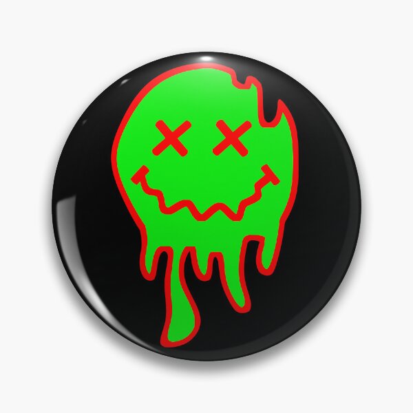 Item preview, ACID SMILEY (MELTING) #7 (RED/GREEN) designed and sold by RICK-TURNER.