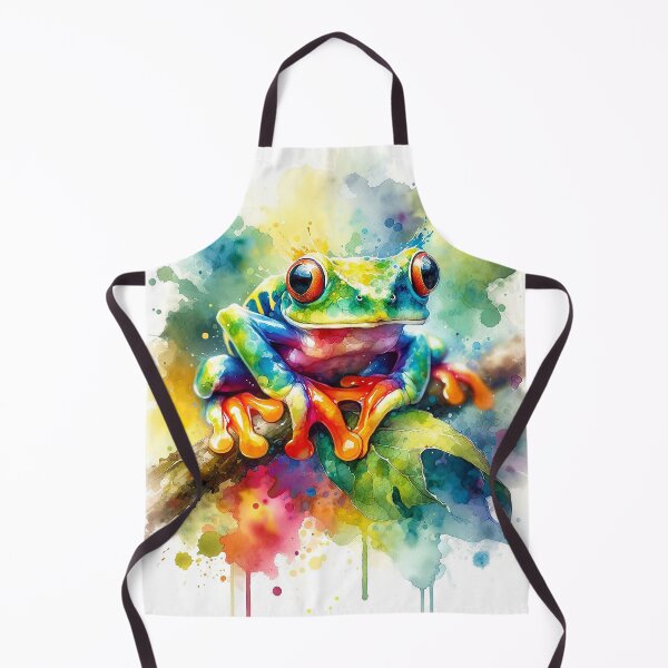Item preview, Colorful paint splash frog designed and sold by Cerberus-Art.